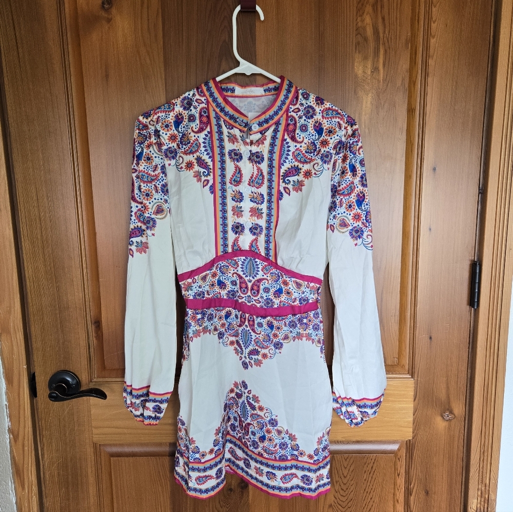 NWT, Endless Moon, Colorful Long Sleeve Tunic, Sz. M